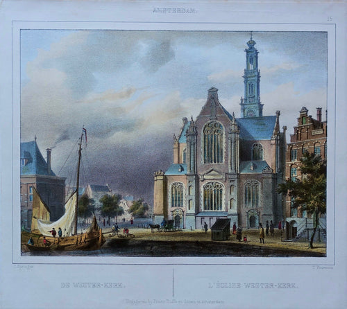 Amsterdam Westerkerk - C Springer / F Buffa & Zn - ca. 1845