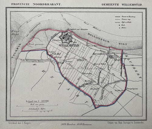Willemstad - J Kuijper / H Suringar - ca. 1867