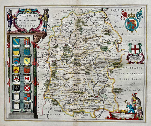Engeland Witshire England British Isles - J Blaeu - circa 1659