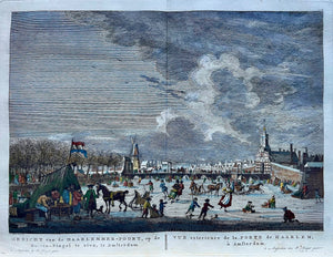 Amsterdam Wintergezicht met de Haarlemmerpoort - P Fouquet - 1783
