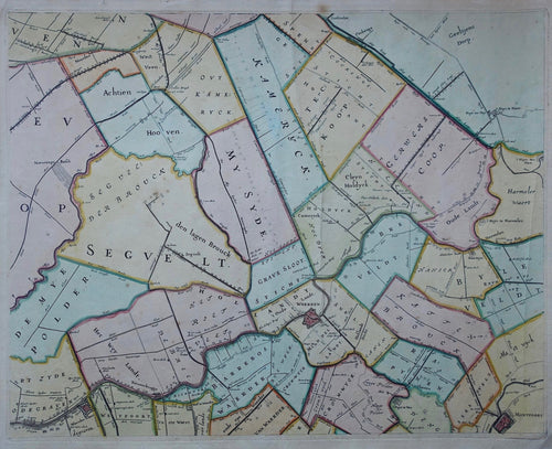 Utrecht Woerden en omgeving - JJ Dou / S van Broeckhuysen - 1688