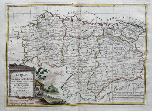 Spanje Galicia Asturias Castile Leon Spain - A Zatta - 1779