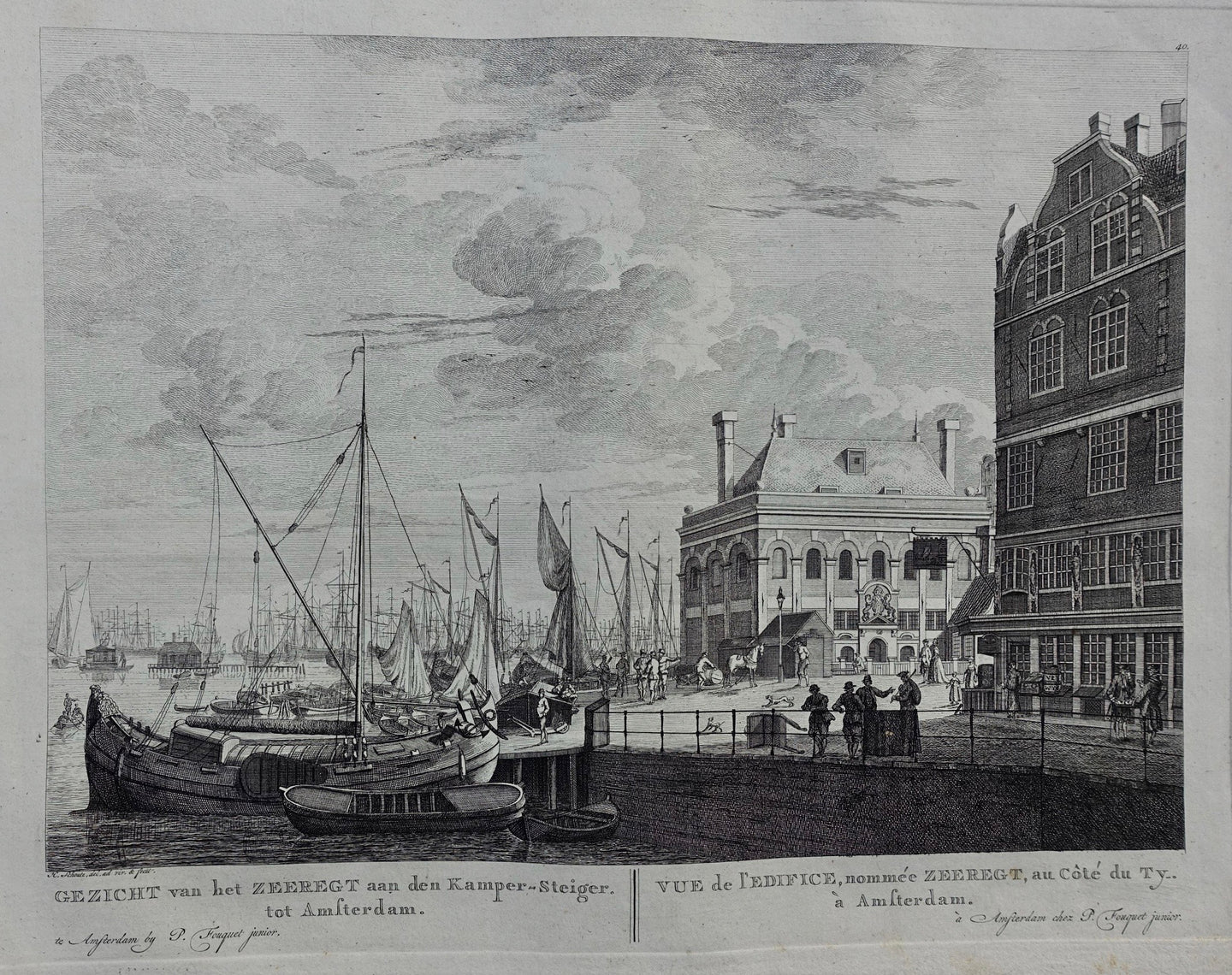 Amsterdam Prins Hendrikkade Zeeregt Kampersteiger - P Fouquet - 1783