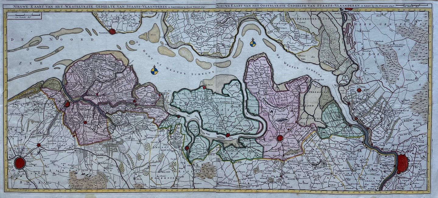 Zeeuws-Vlaanderen Staats-Vlaanderen - I Tirion - circa 1760