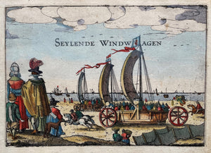 Scheveningen Zeilwagens - L Guicciardini - 1613