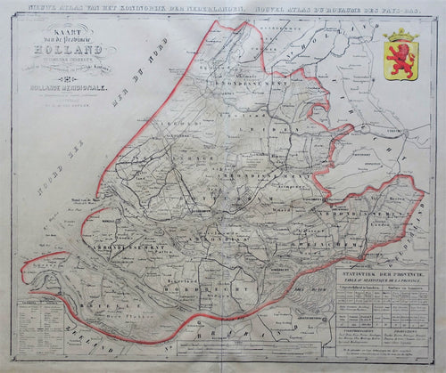 Zuid-Holland - F Desterbecq / Weduwe Hulst van Keulen - circa 1868