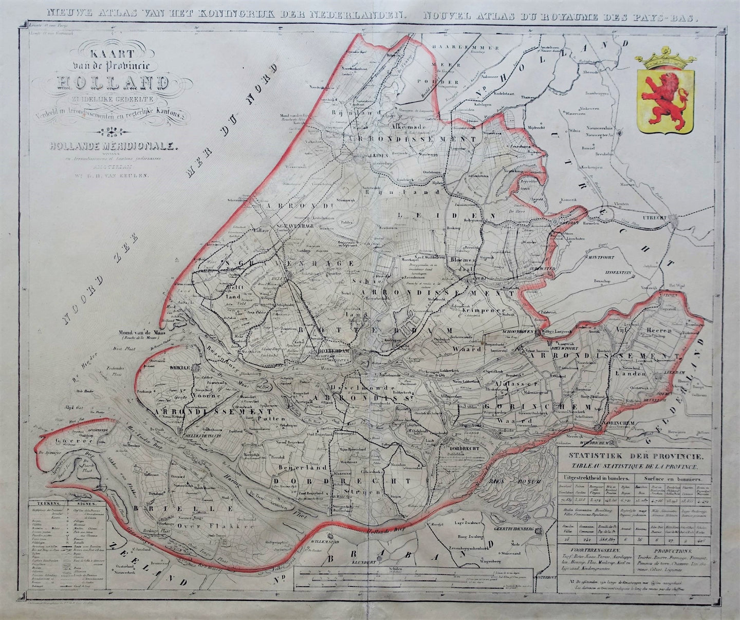 Zuid-Holland - F Desterbecq / Weduwe Hulst van Keulen - circa 1868