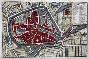 Zierikzee Stadsplattegrond - I Tirion - 1751