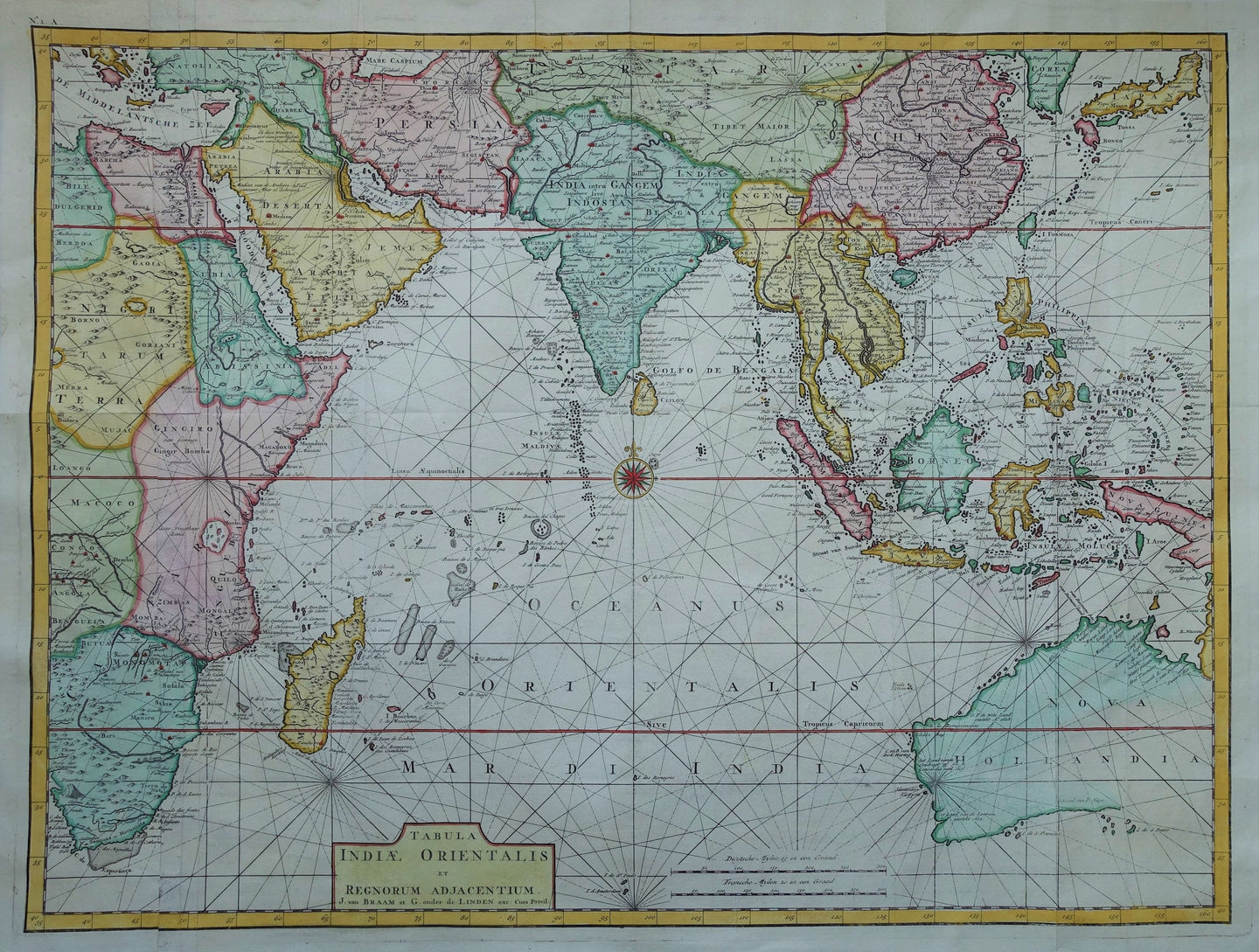 Australië Zuidoost-Azië Indische Oceaan - F Valentijn - 1724