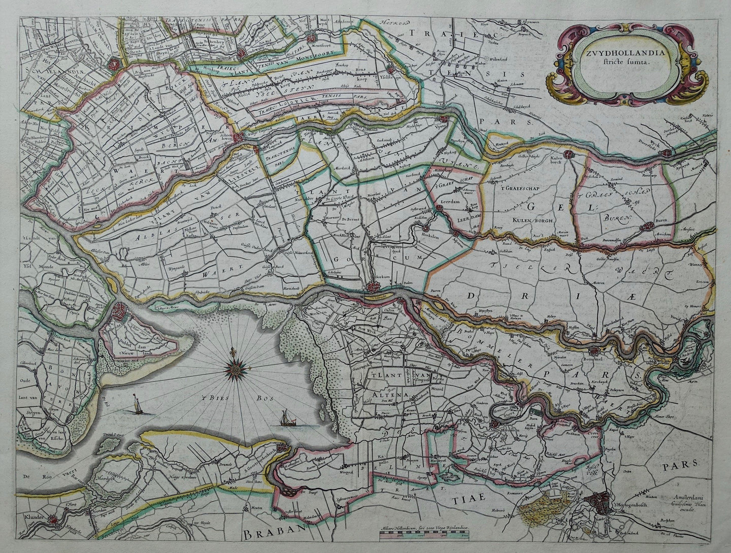 Holland Zuidoost Holland - Willem Jansz en Joan Blaeu - 1640