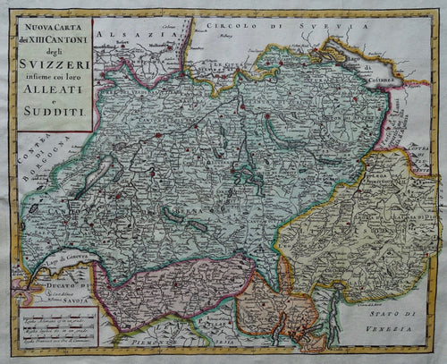 Zwitserland Switzerland - G Albrizzi - ca 1740