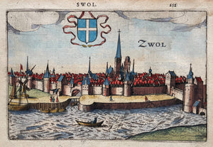 Zwolle Gezicht op de stad - L Guicciardini - 1613